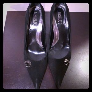 Loriblu Black suede pumps. Size 39.